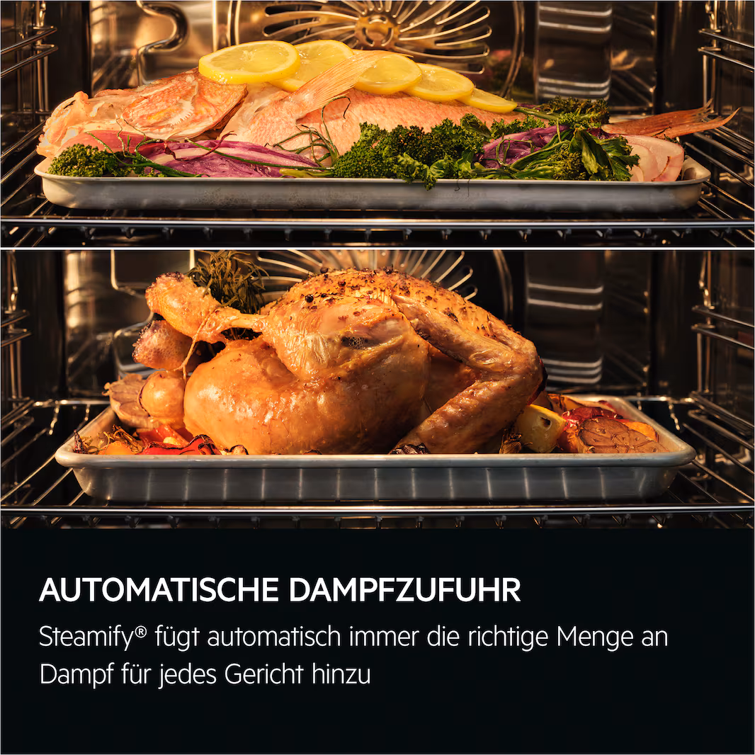 AEG TP9SB83ZAB Einbaubackofen / WLAN-fähig / Dampfreinigung 