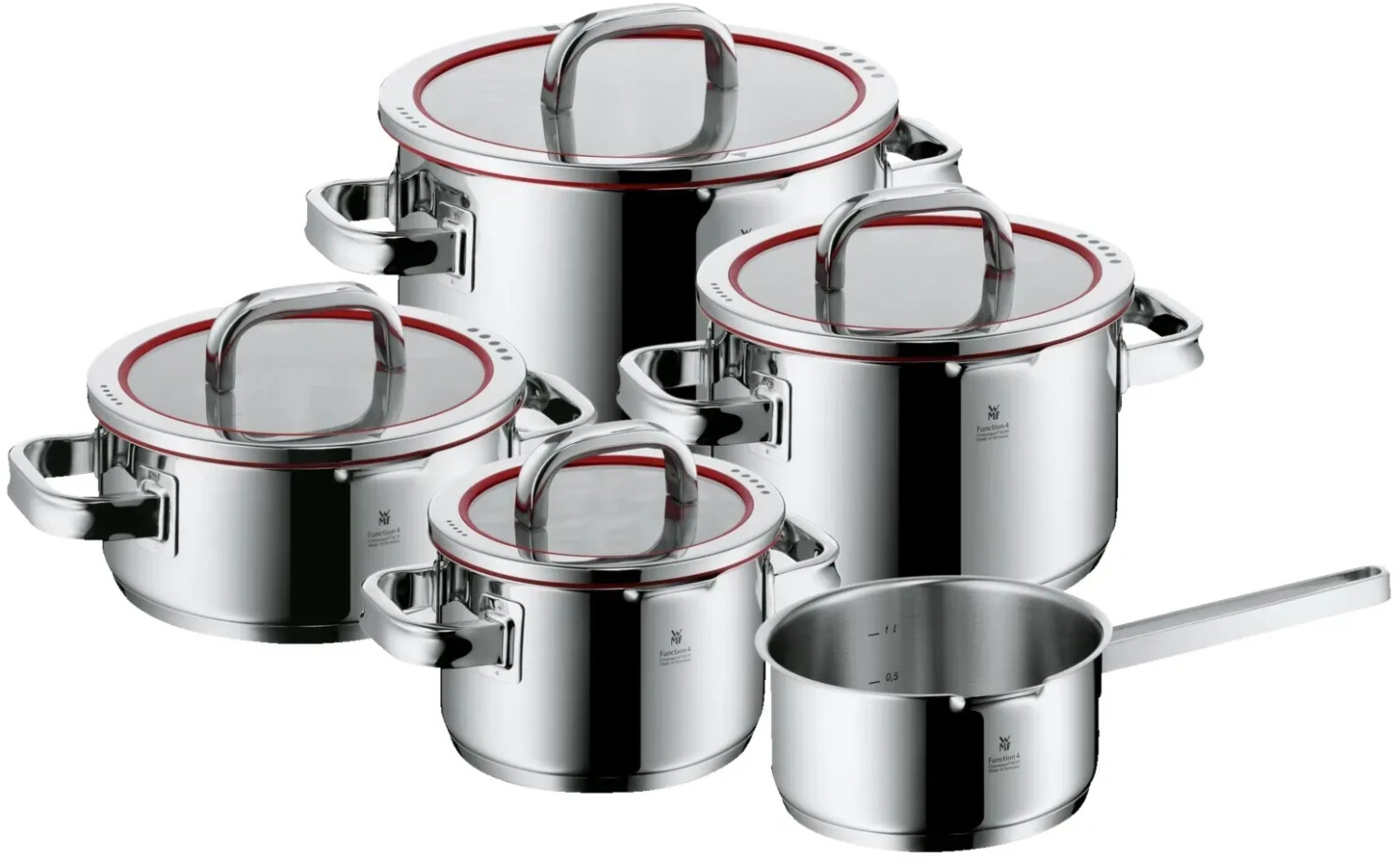 WMF Function 4 Kochtopf-Set, 5-tlg. 0760556380