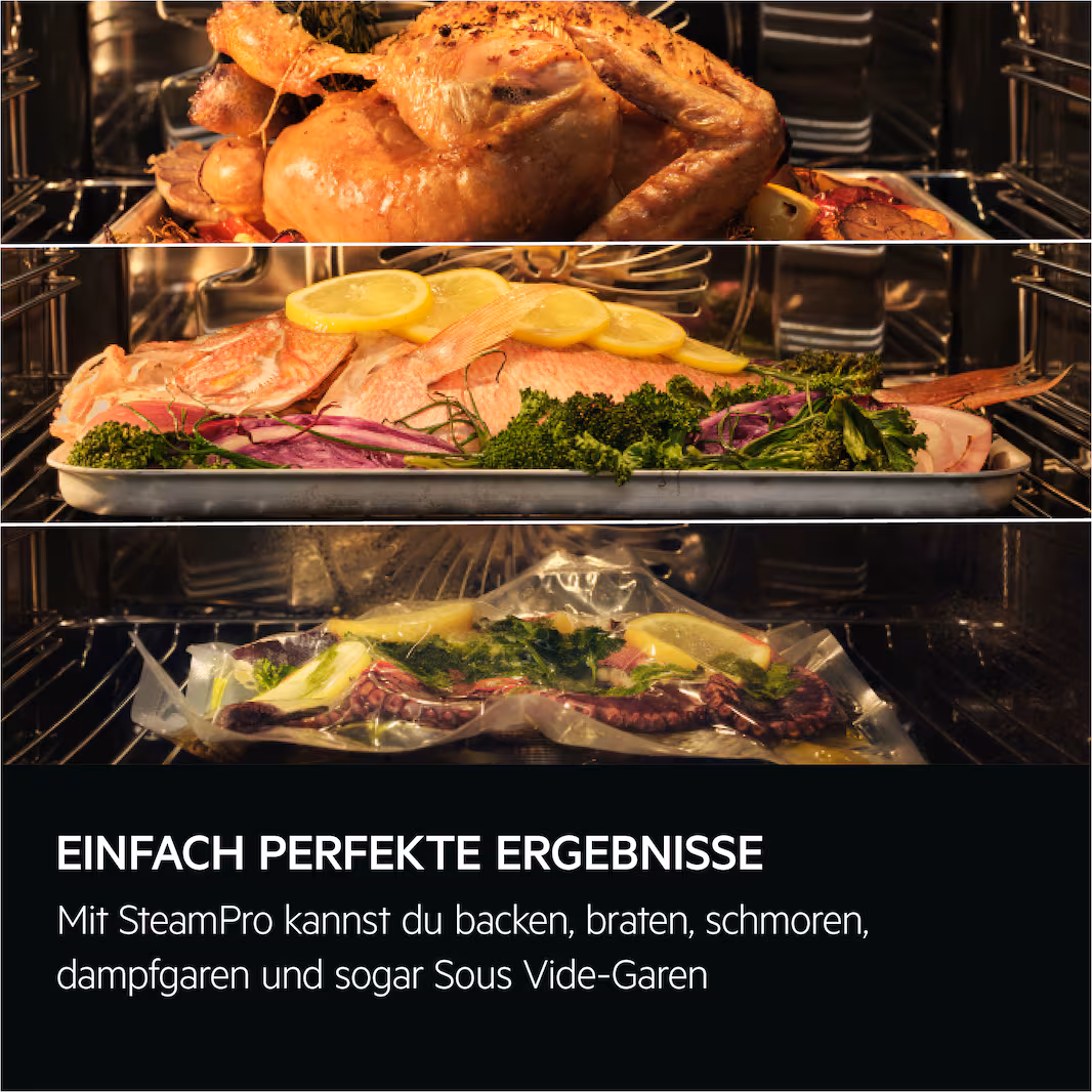 AEG TP9SB83ZAB Einbaubackofen / WLAN-fähig / Dampfreinigung 