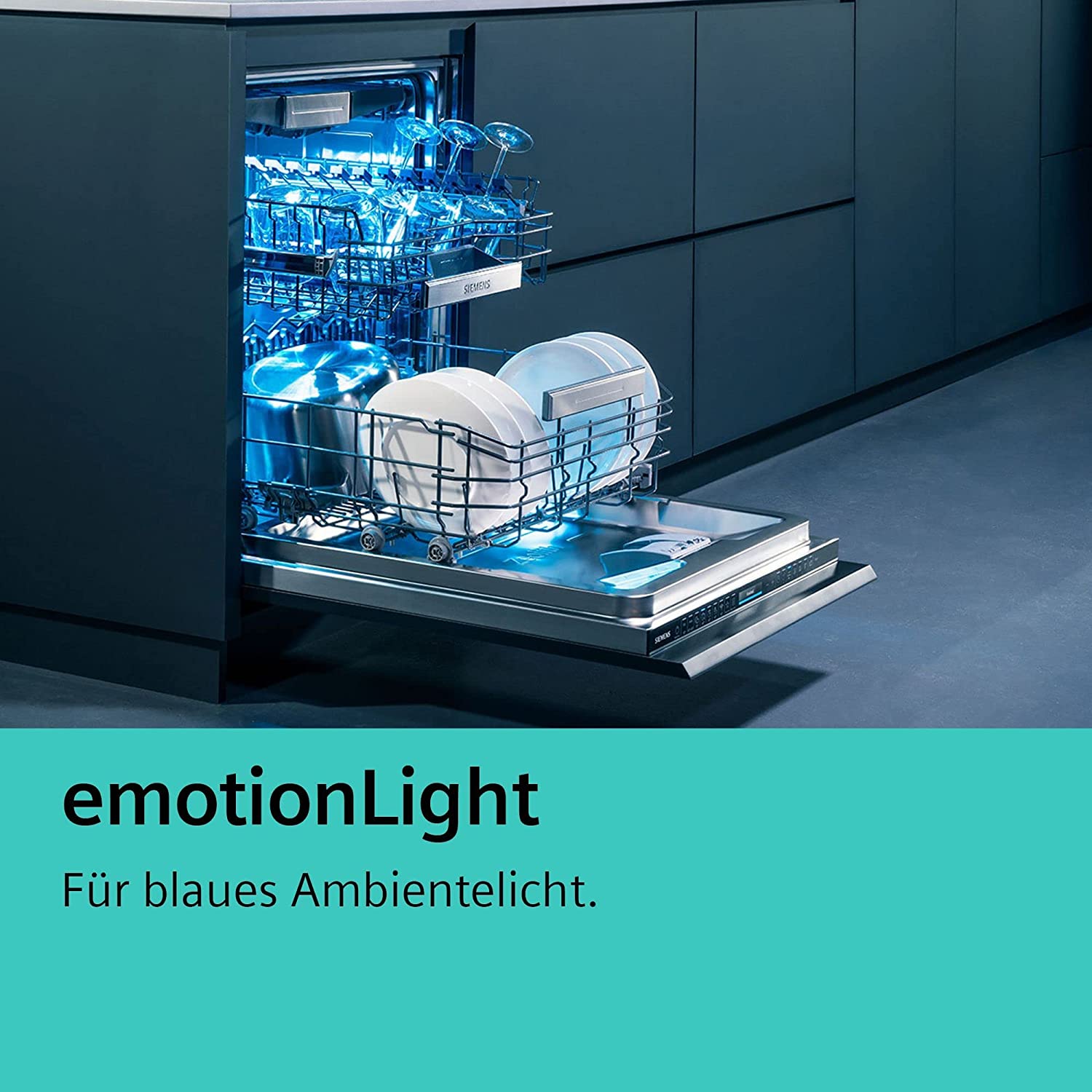 Siemens SN55ZS49CE  Einbaugeschirrspüler  teilintegrierbar  Anzahl Maßgedecke 14