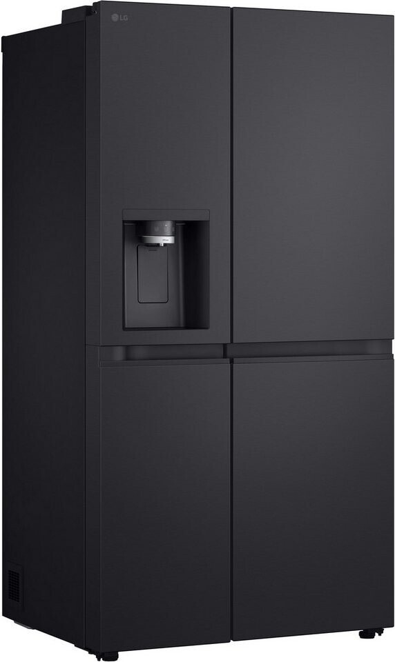 LG GSLE91EVAB freistehend, Side-by-Side, EEK B, 623 l Nutzinhalt, FrischeZone, Display, Total NoFrost