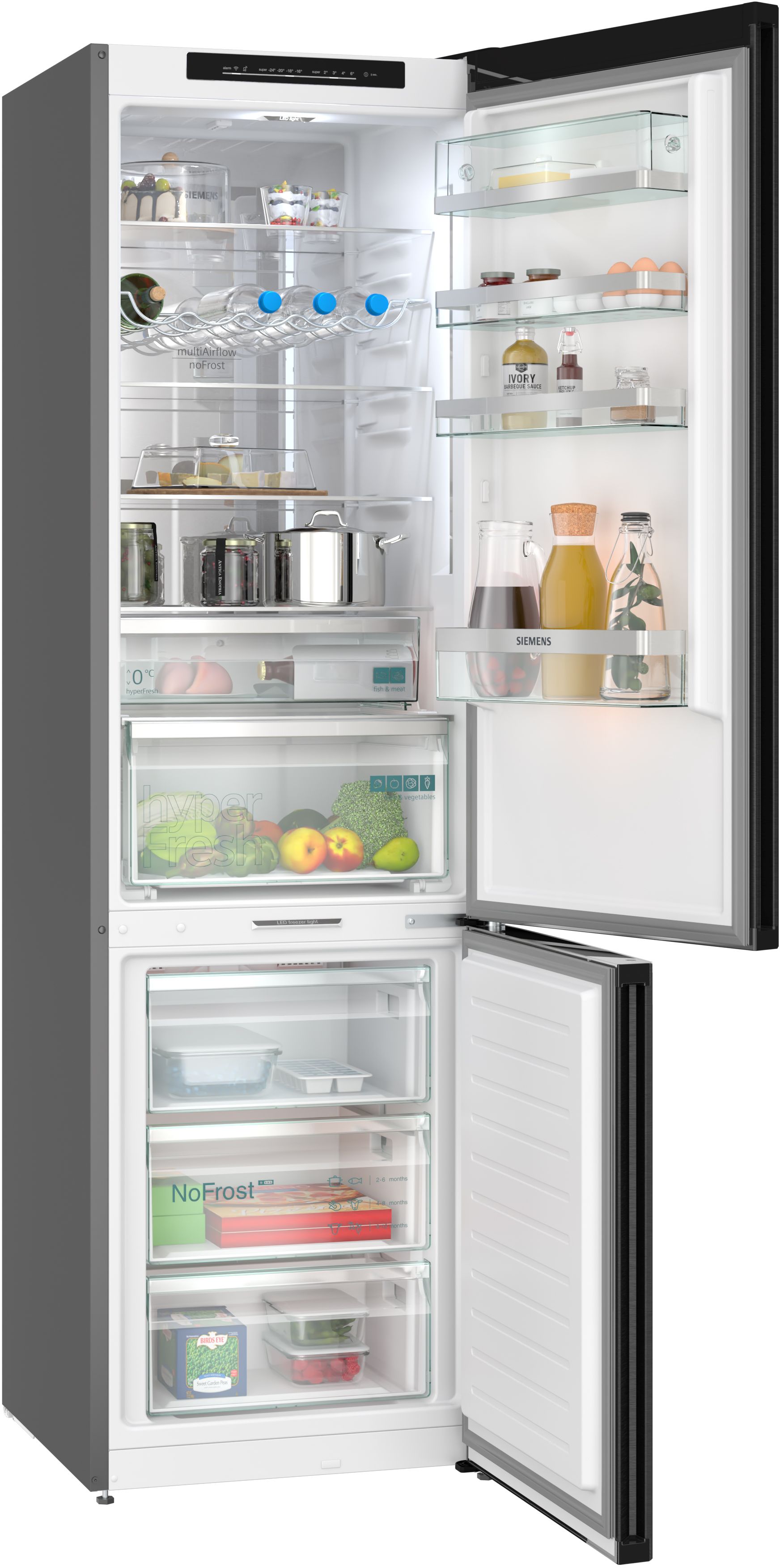 Siemens KG39NSBBF Kühl-Gefrier-Kombination, 203 x 60 cm, 260 L Kühlen und 103 L Gefrieren Siemens KG39NSBBF Kühl-Gefrier-Kombination, 203 x 60 cm, 260 L Kühlen und 103 L Gefrieren