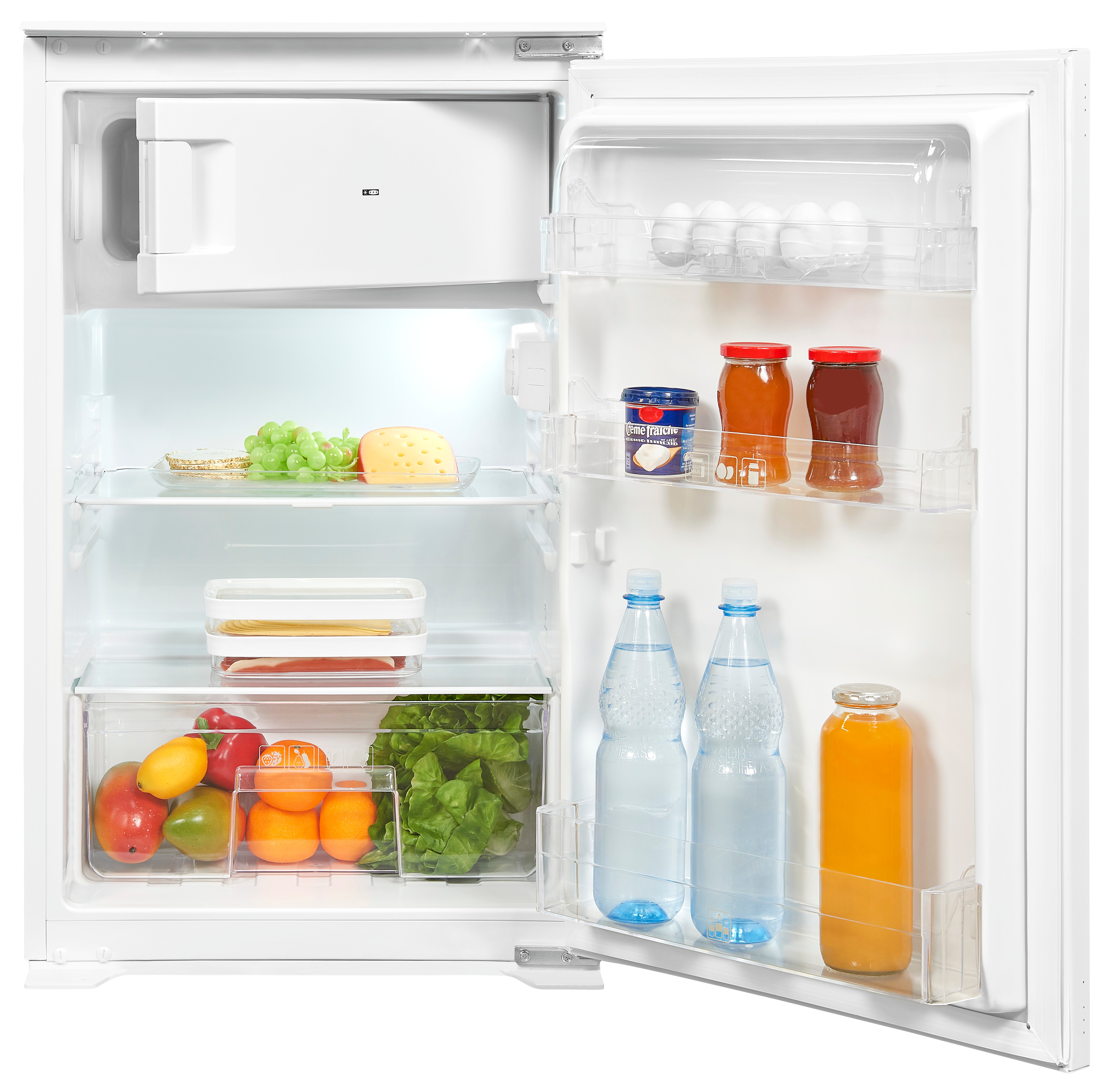 Exquisit EKS131-4-E-040D – Einbaukühlschrank mit Gefrierfach, 118 Liter und LED-Beleuchtung Exquisit EKS131-4-E-040D – Einbaukühlschrank mit Gefrierfach, 118 Liter und LED-Beleuchtung
