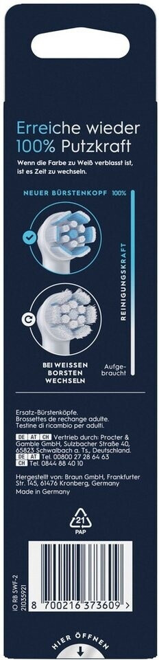 Oral-B iO Sanfte Reinigung Aufsteckbürsten weiß 2 Stk.