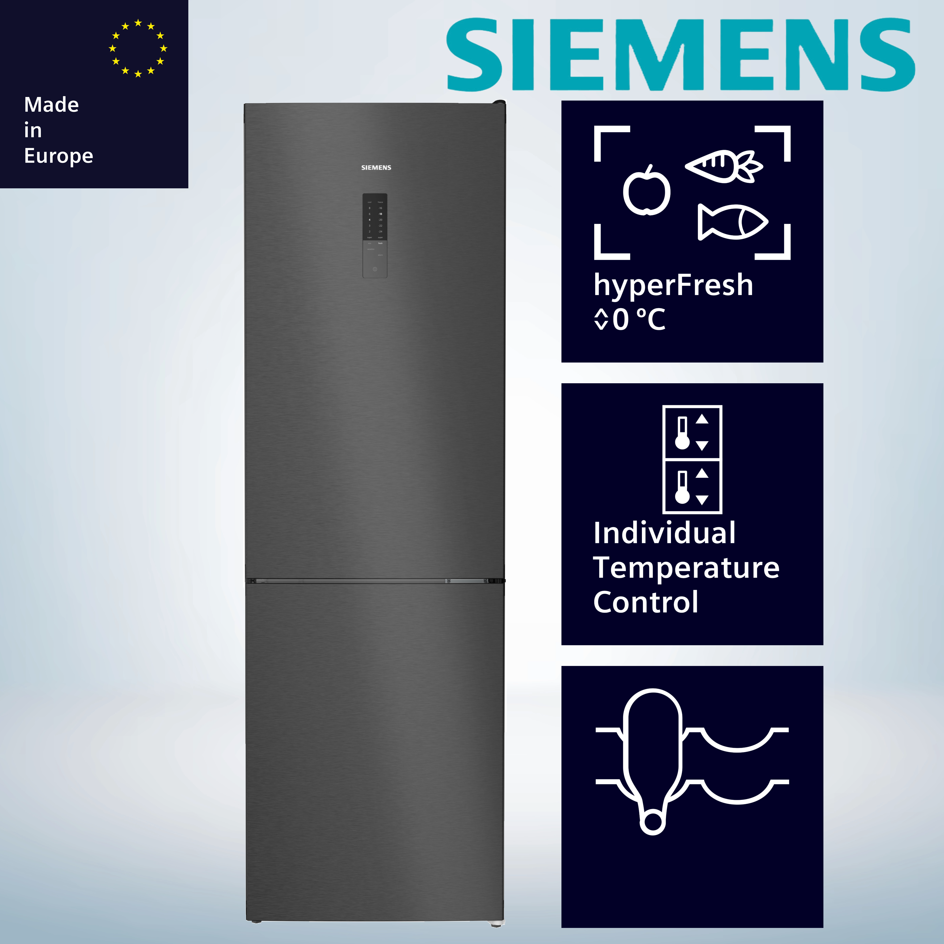 Siemens KG36NXXBF Kühl-Gefrier-Kombination, 186 x 60 cm Standgerät