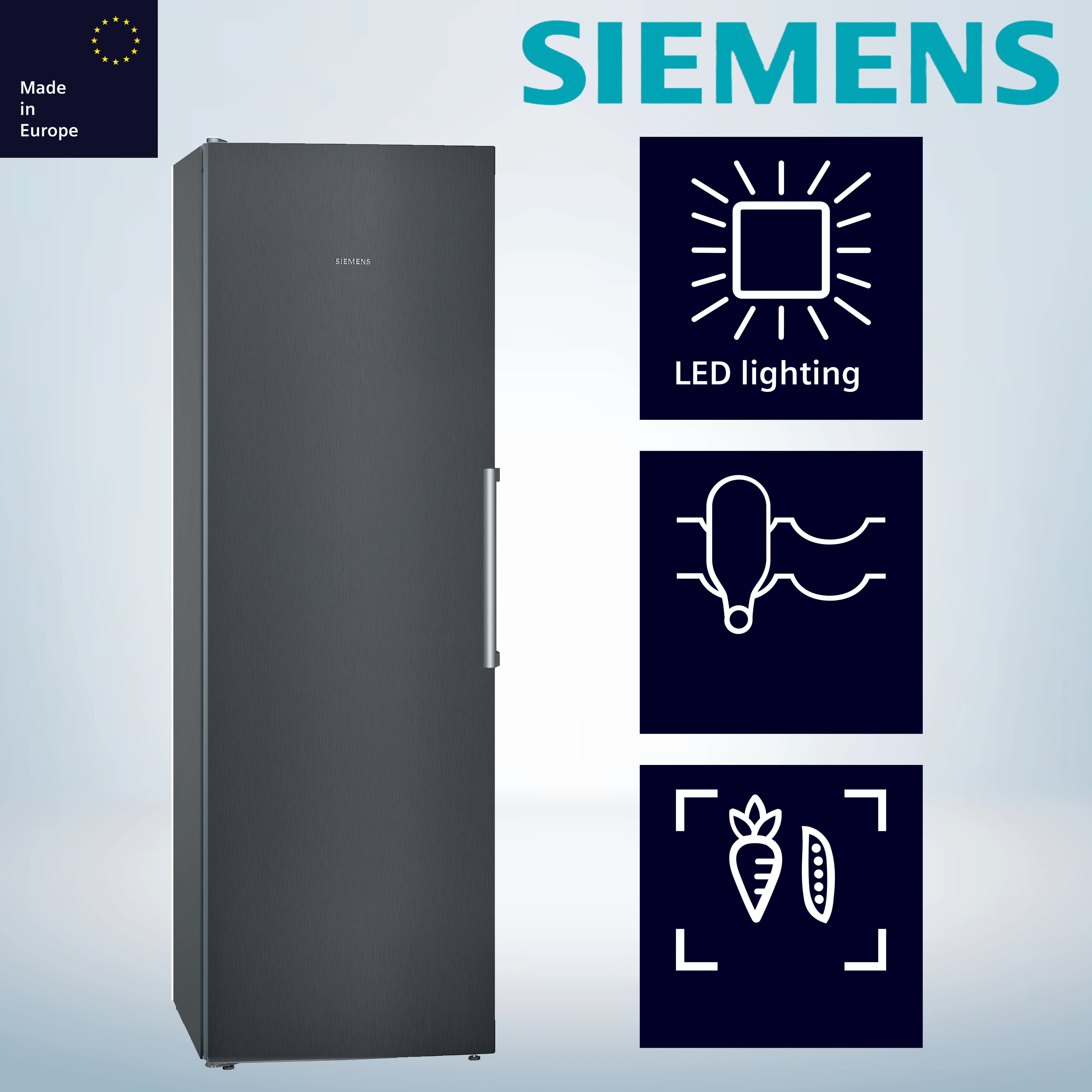 Siemens KS36VVXDP Stand-Kühlschrank iQ300, freistehender Kühlschrank ohne Gefrierfach 