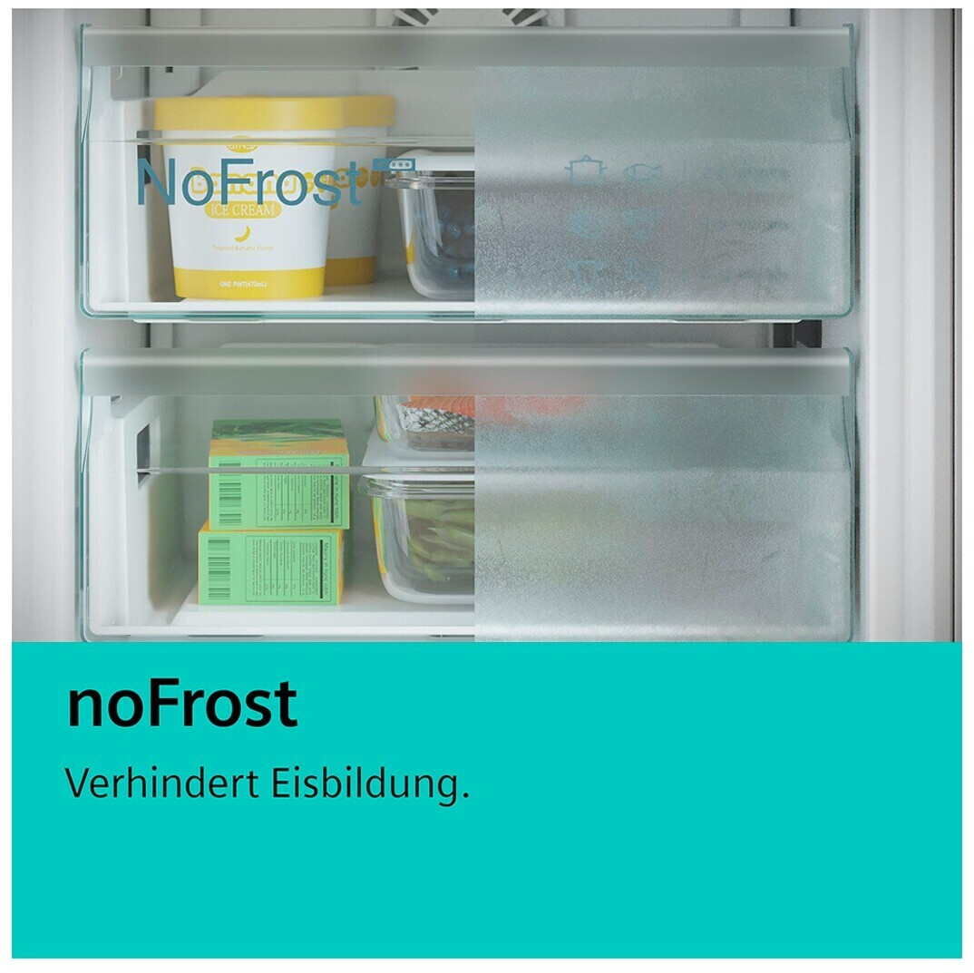 Siemens KG39NXIBF iQ300 Kühl-Gefrier-Kombination, 203 x 60 cm, 260 L Kühlen und 103 L Gefrieren freistehend