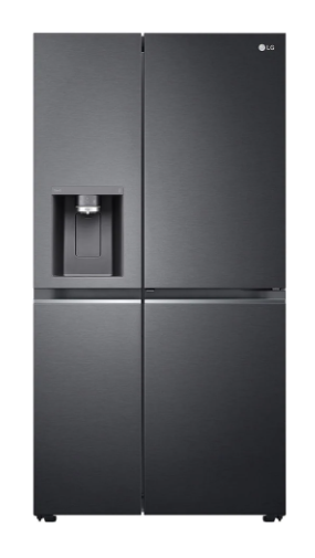 LG B-Ware mit Schaden GSJV91MCAE  Kühlschrank, ThinQ, mattschwarz FG 63