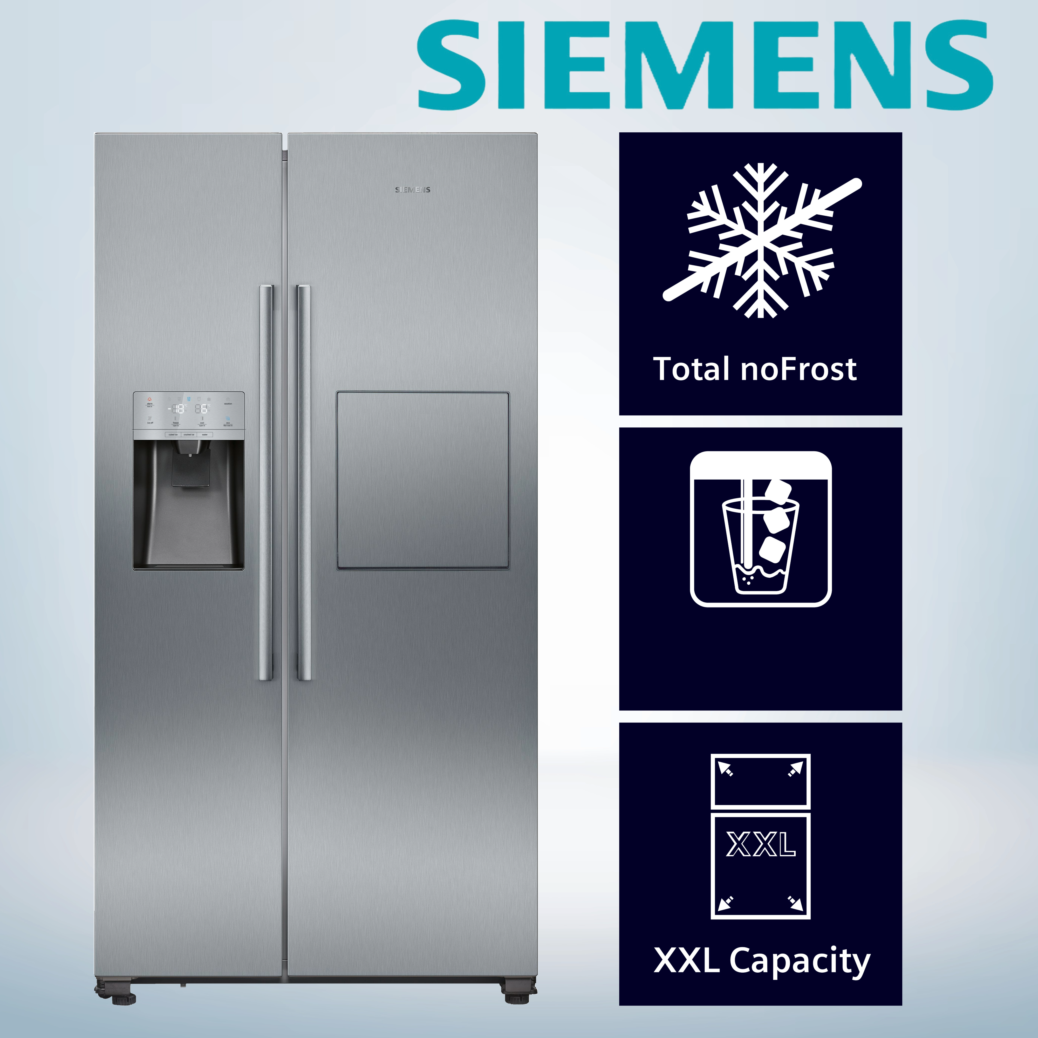 Siemens KA93GAIEP  Side-by-Side-Kühlschrank   Inhalt Kühlbereich 369 Liter 