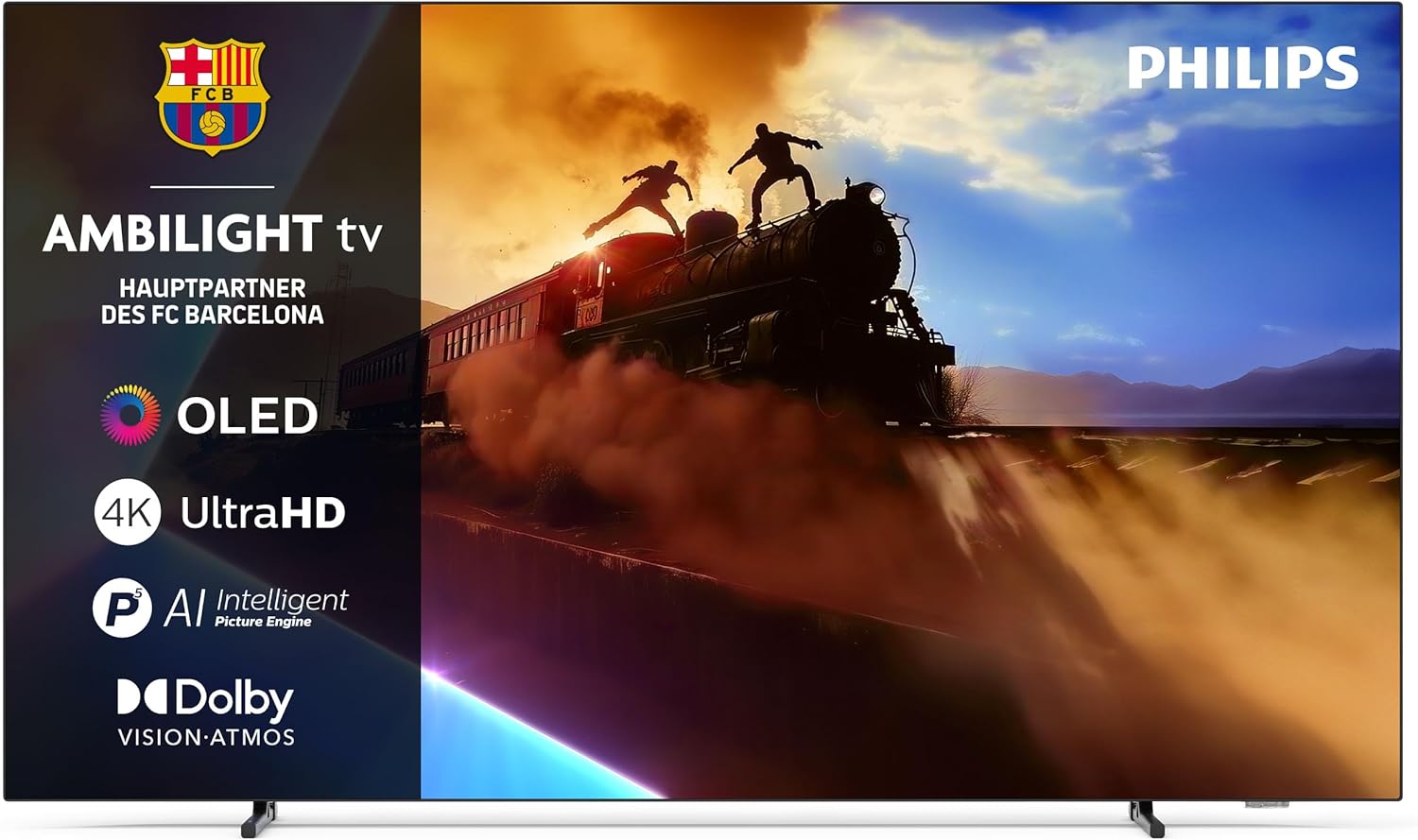 Philips 55OLED760 4K OLED Smart TV - 55 Zoll Display mit P5 AI Perfect Picture