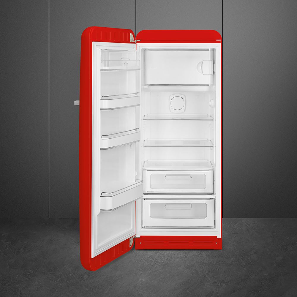 Smeg 50-iger Style Kühlschrank/Gefrierfach L Rot FAB28LRD5