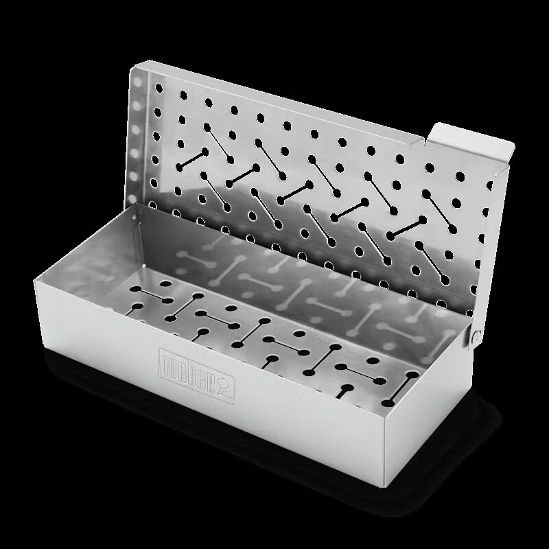 Weber Räucherbox Edelstahl für Gasgrills – Smoker Box für Raucharoma BBQ – 7576