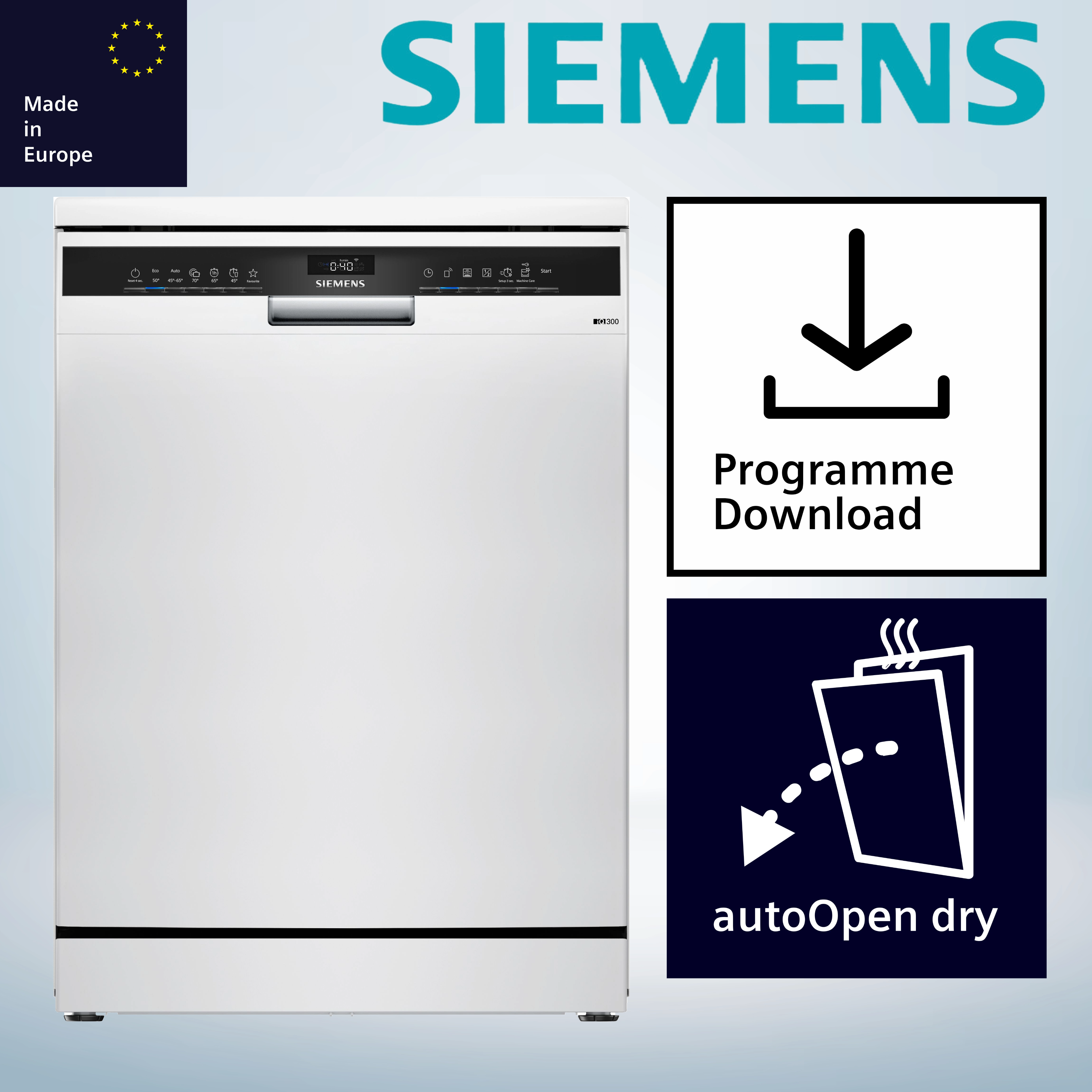 Siemens SN23EW03ME Standgeschirrspüler  unterbaufähig  Anzahl Maßgedecke 14 