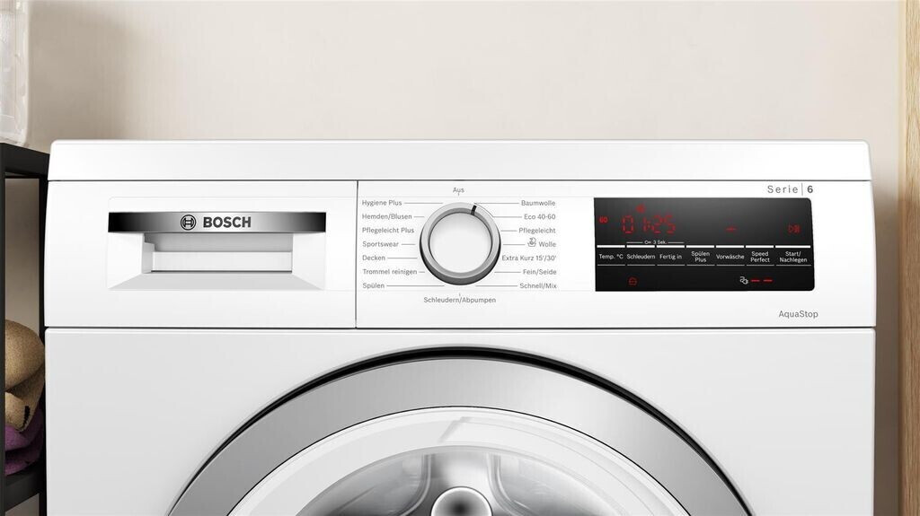 Bosch WUU28T41 Waschmaschine Frontlader  9 kg  1.400 U/Min  wählbare Temperatur  240 min Waschdauer 