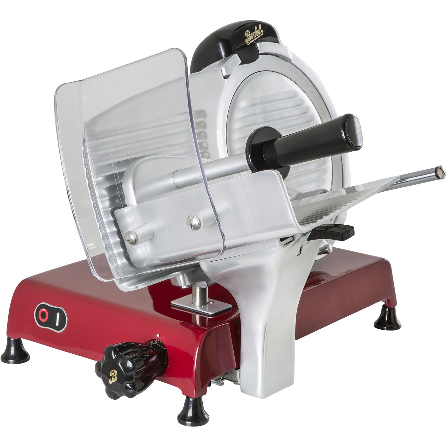 Berkel Ausstellungsstück Red Line 250 rot Aufschnittmaschine  170 Watt  Schnittbreite 14 mm  Messer-Durchmesser 25 cm