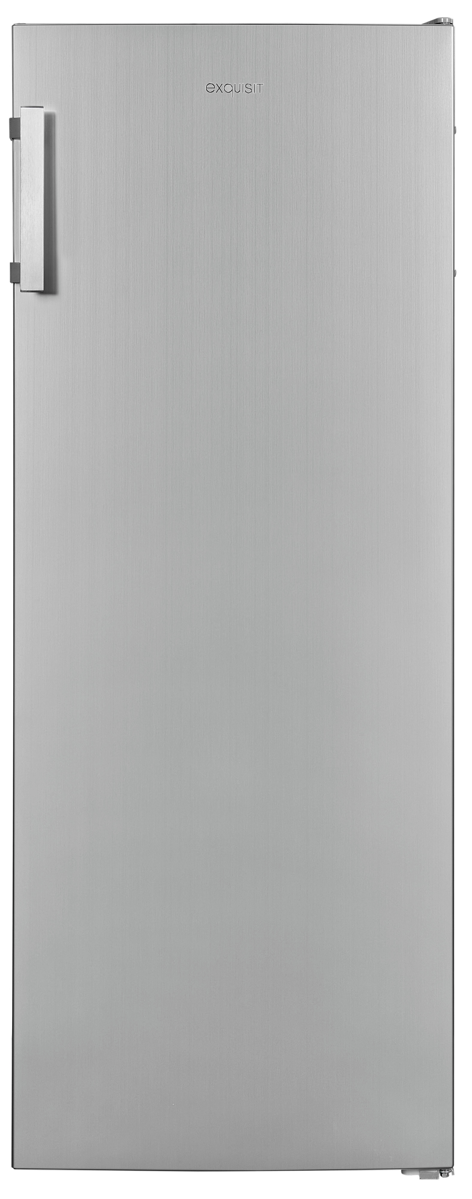 Exquisit GS231-NF-H-040D Standgefrierschrank, 161L, No-Frost, Energieeffizienz D, Inoxlook