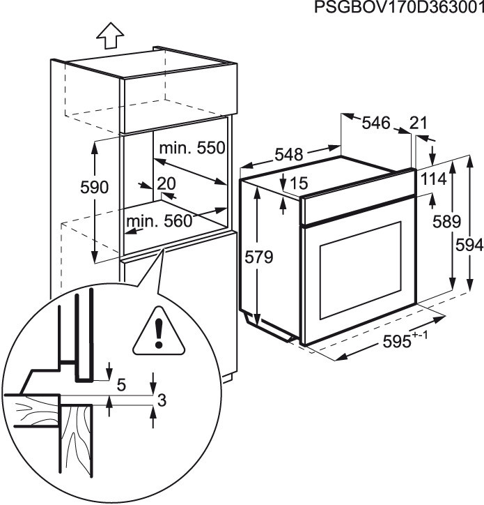 AEG BEB331010M Einbaubackofen