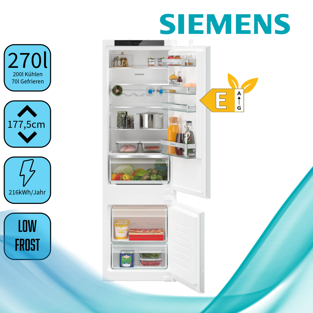 Siemens KI87VVSE0 iQ300 Einbau Kühl-Gefrier-Kombination