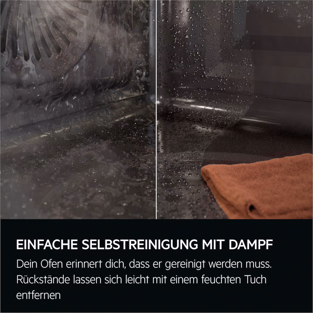 AEG TP9SB83ZAB Einbaubackofen / WLAN-fähig / Dampfreinigung 