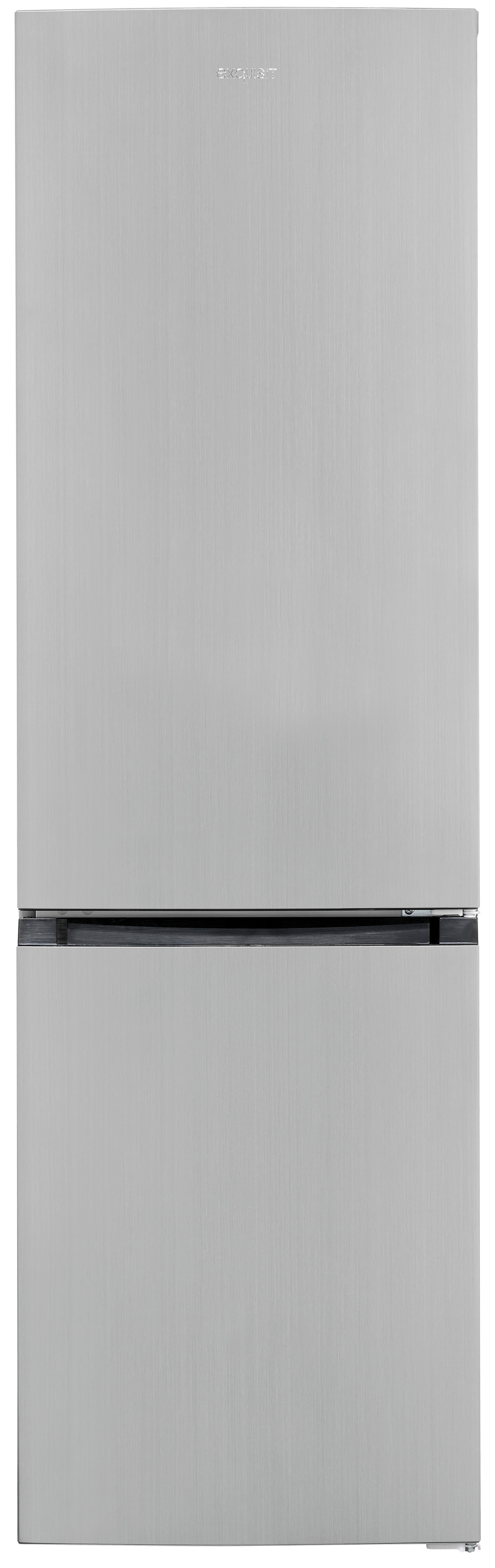 Exquisit KGC265-70-NF-040C Kühl-Gefrierkombination – 253 Liter, No-Frost, inoxlook,