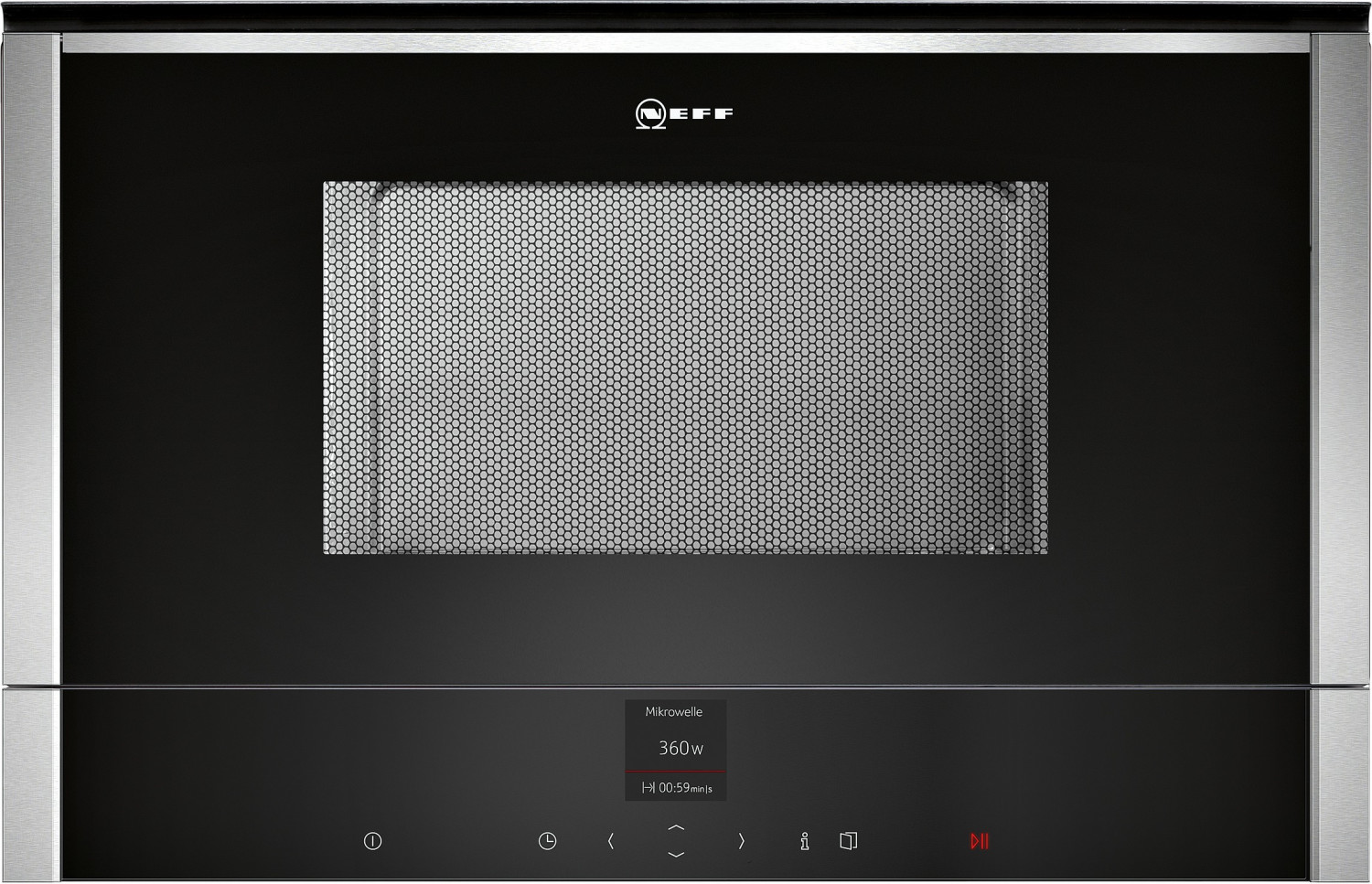 Neff C17WR01N0 Solo-Mikrowelle  21 Liter  900 Watt  einbaufähig 