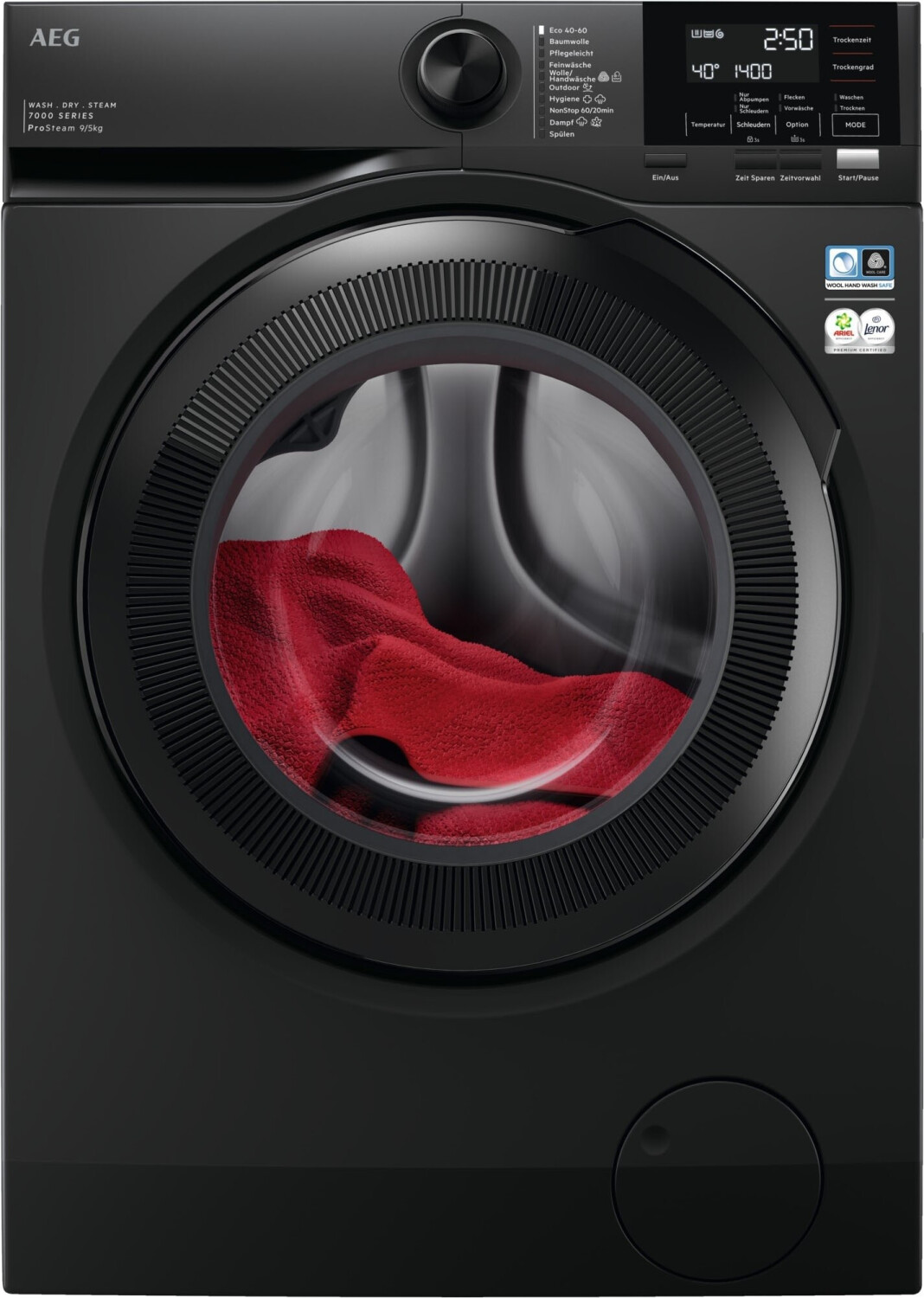 AEG LWR7S65690 Waschtrockner, Serie 7000 mit DualSense, 9 kg Waschen, 5 kg Trocknen