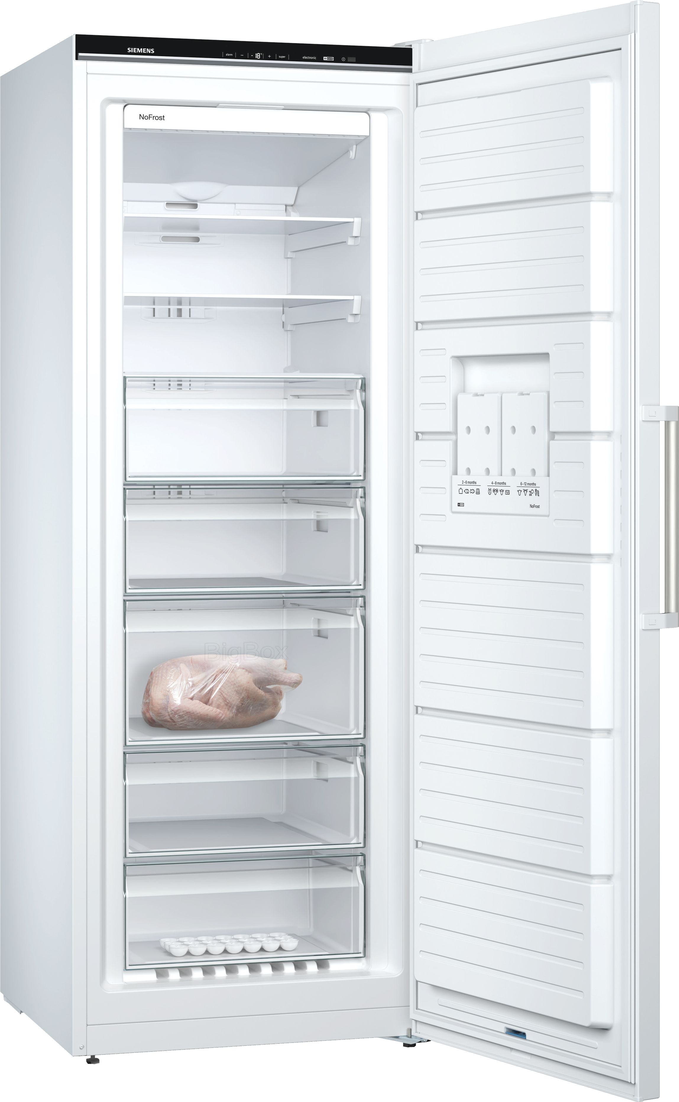Siemens GS58NDWDP iQ500 Freistehender Gefrierschrank