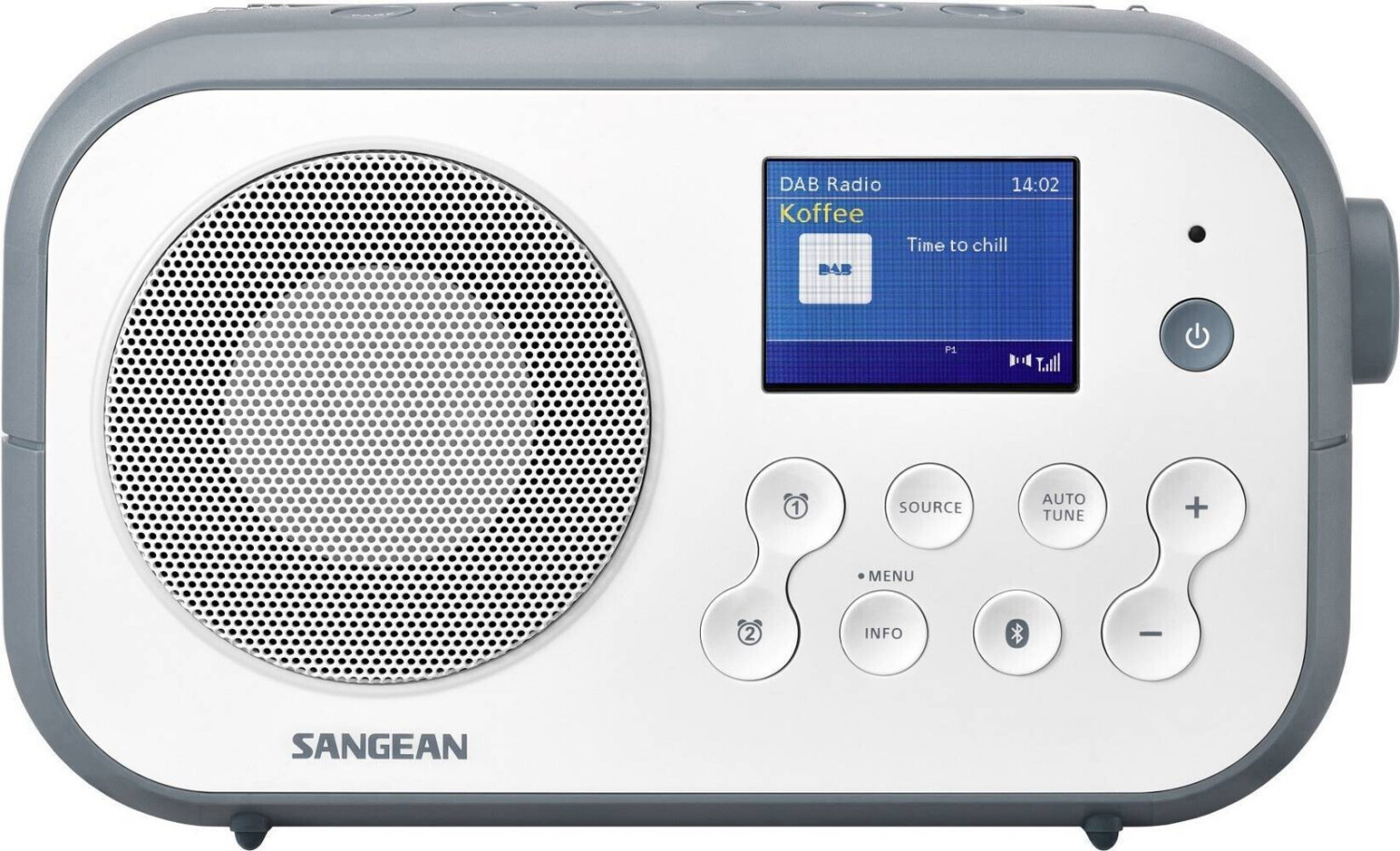 Sangean DPR-42 Traveller weiß hellblau Digitalradio