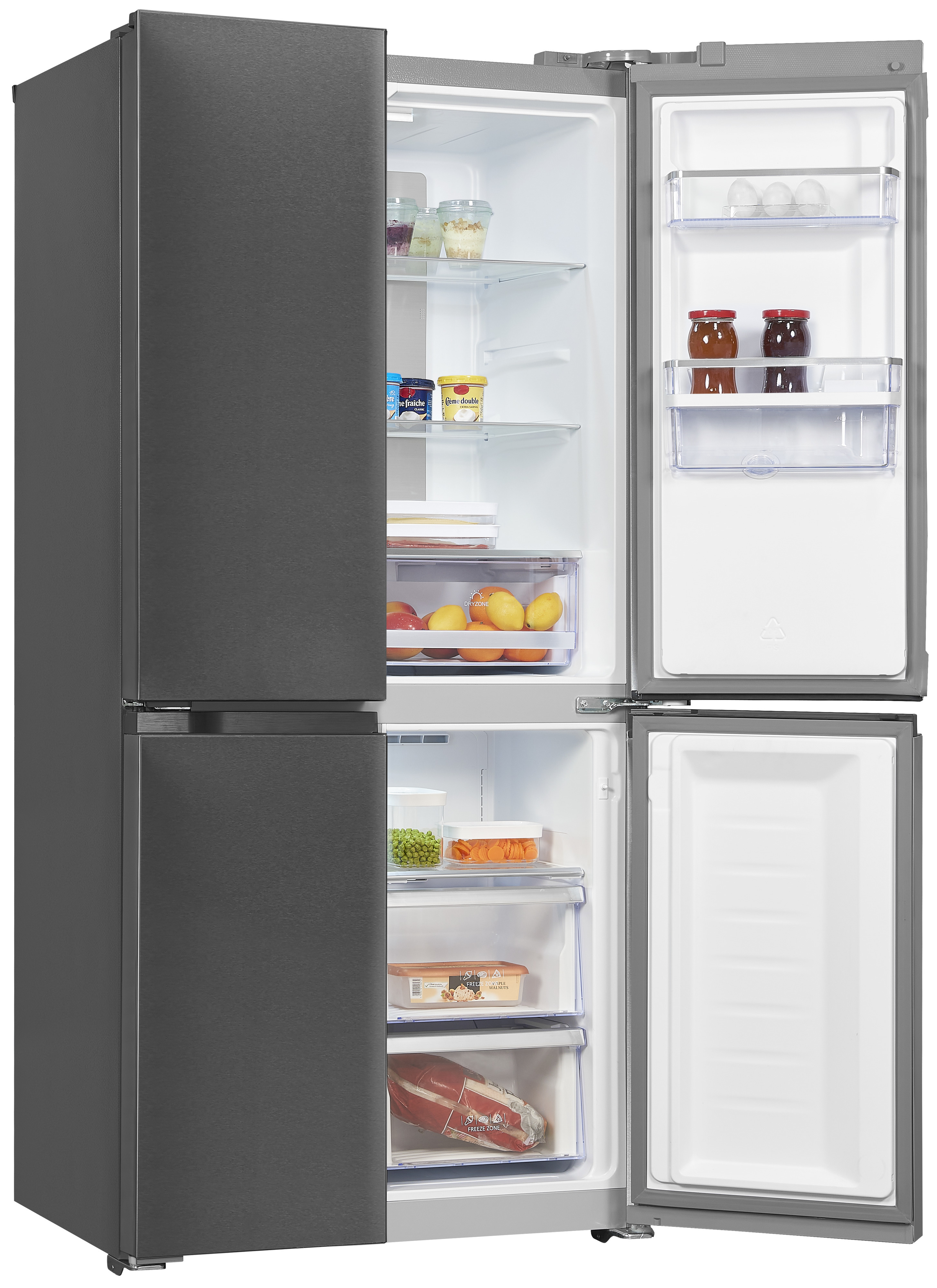 Exquisit MD430-100-WS-200E inoxlook-az – Side-by-Side-Kühlschrank mit No-Frost und Wasserspender Exquisit MD430-100-WS-200E inoxlook-az – Side-by-Side-Kühlschrank mit No-Frost und Wasserspender