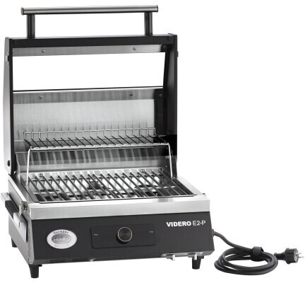 Rösle Portable VIDERO E2-P EU schwarz 25582 Elektrogrill  Gesamtleistung 2.800 Watt  mit Thermometer  mit Deckel