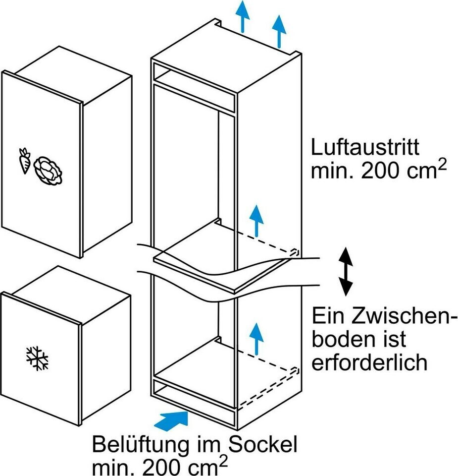 Siemens GI11VAFE0 Einbau-Gefrierschrank, lowFrost, freshSense, softClosing Tür
