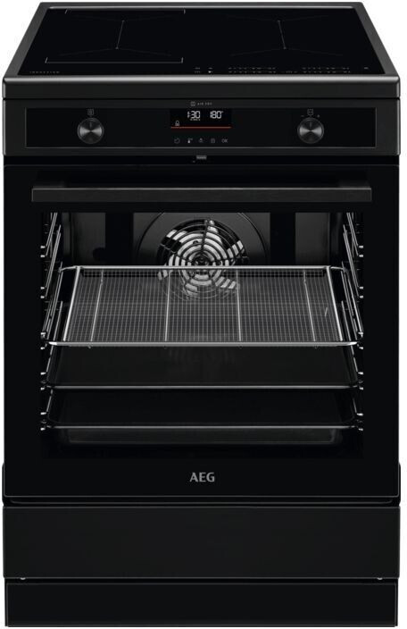  AEG CIB6499APB Standherd mit Induktions-Kochfeld 60 cm/Hob Hood/Pyrolyse – Selbstreinigung