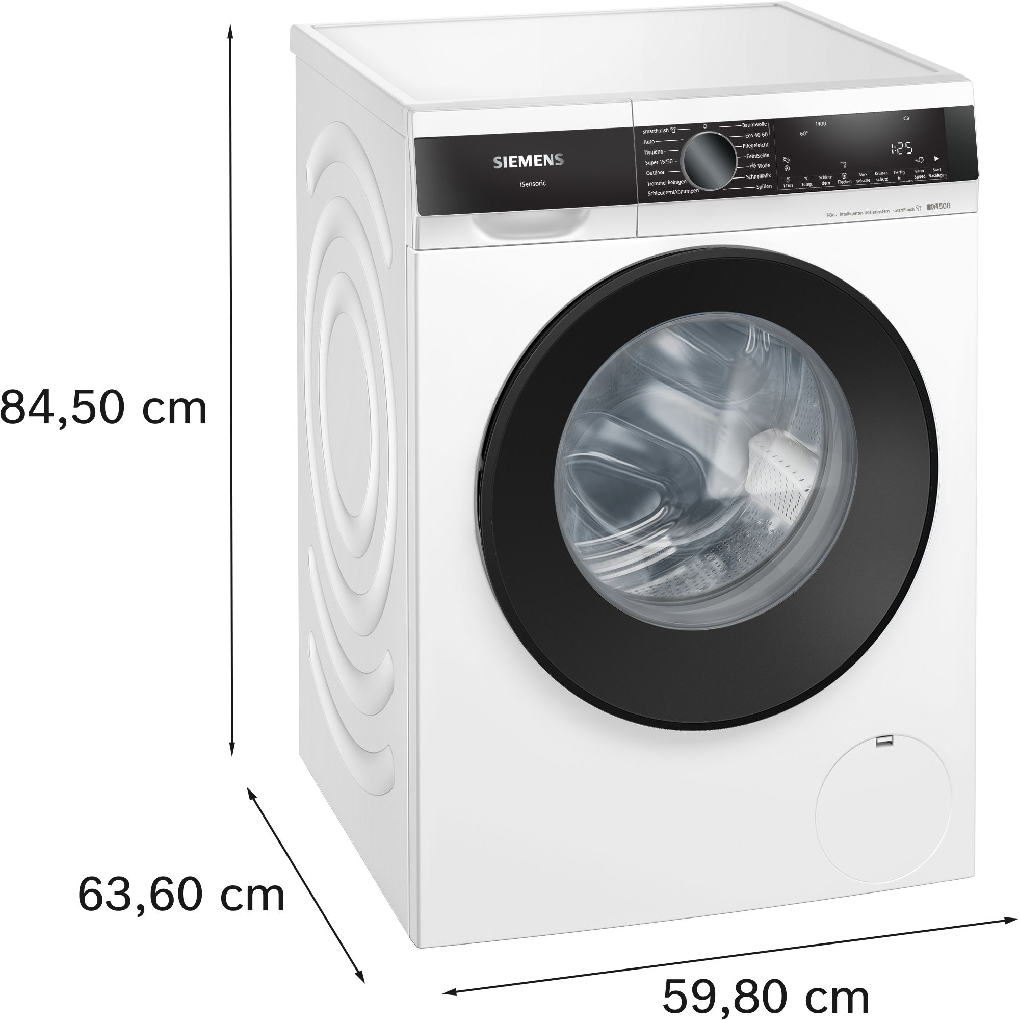 Siemens WG44G2F22 Waschmaschine, 9 kg, 1400 U/min, intelligente Dosierung Siemens WG44G2F22 Waschmaschine, 9 kg, 1400 U/min, intelligente Dosierung