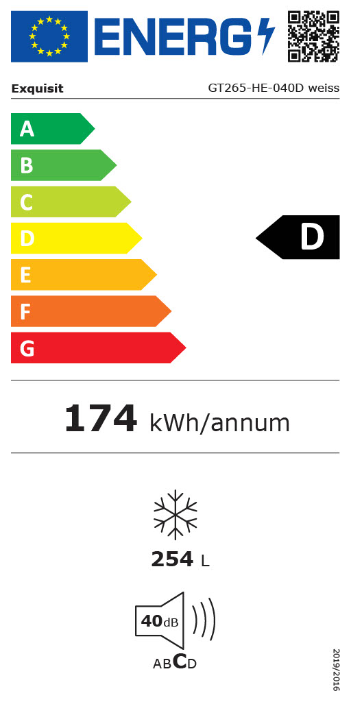 Exquisit GT265-HE-040D Gefriertruhe 254L, 4 Sterne, Schnellgefrieren, Kindersicherung, Energieeffizienz D, weiß