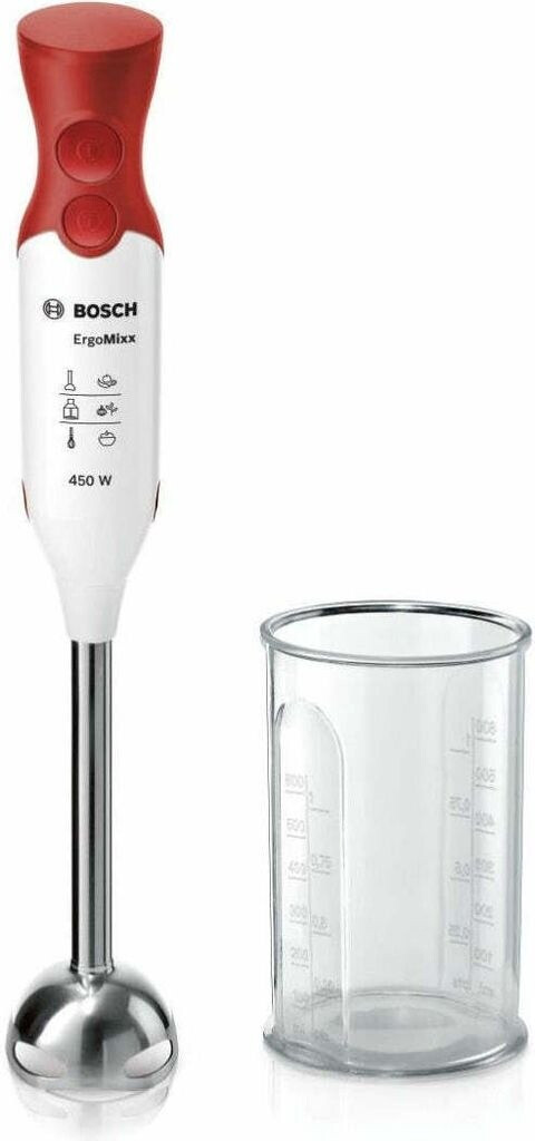 Bosch MSM64110 ergonomischer Stabmixer mit Edelstahl-Mixfuß QuattroBlade
