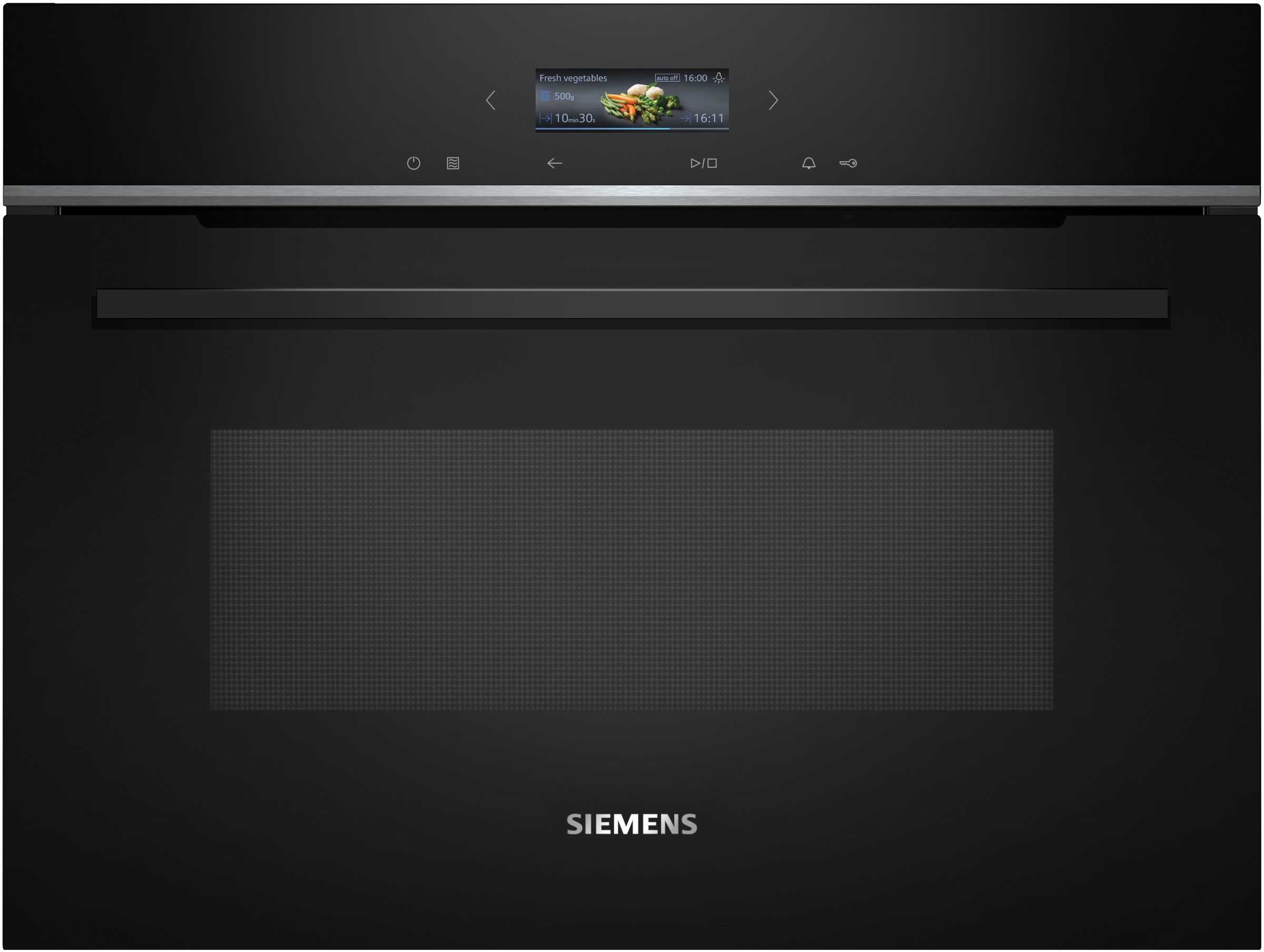 Siemens CE732GXB1 Einbau-Mikrowelle, 60 x 45 cm, Schwarz, cookControl10 - Automatikprogramme