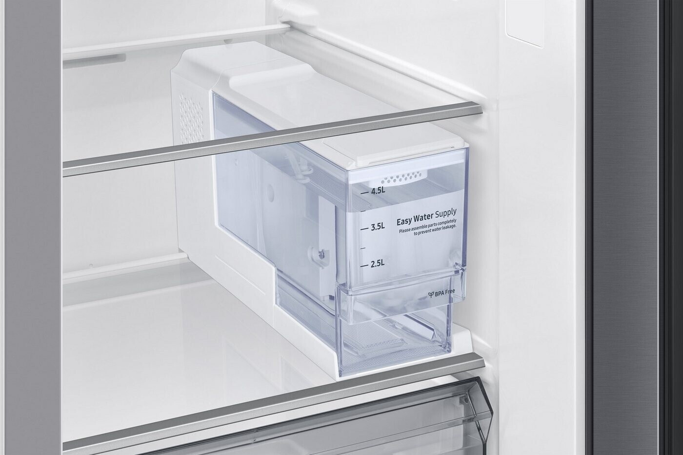 Samsung RS90F67BETEF Side-by-Side Kühl-Gefrierkombination, AI Kühlschrank mit Gefrierfach