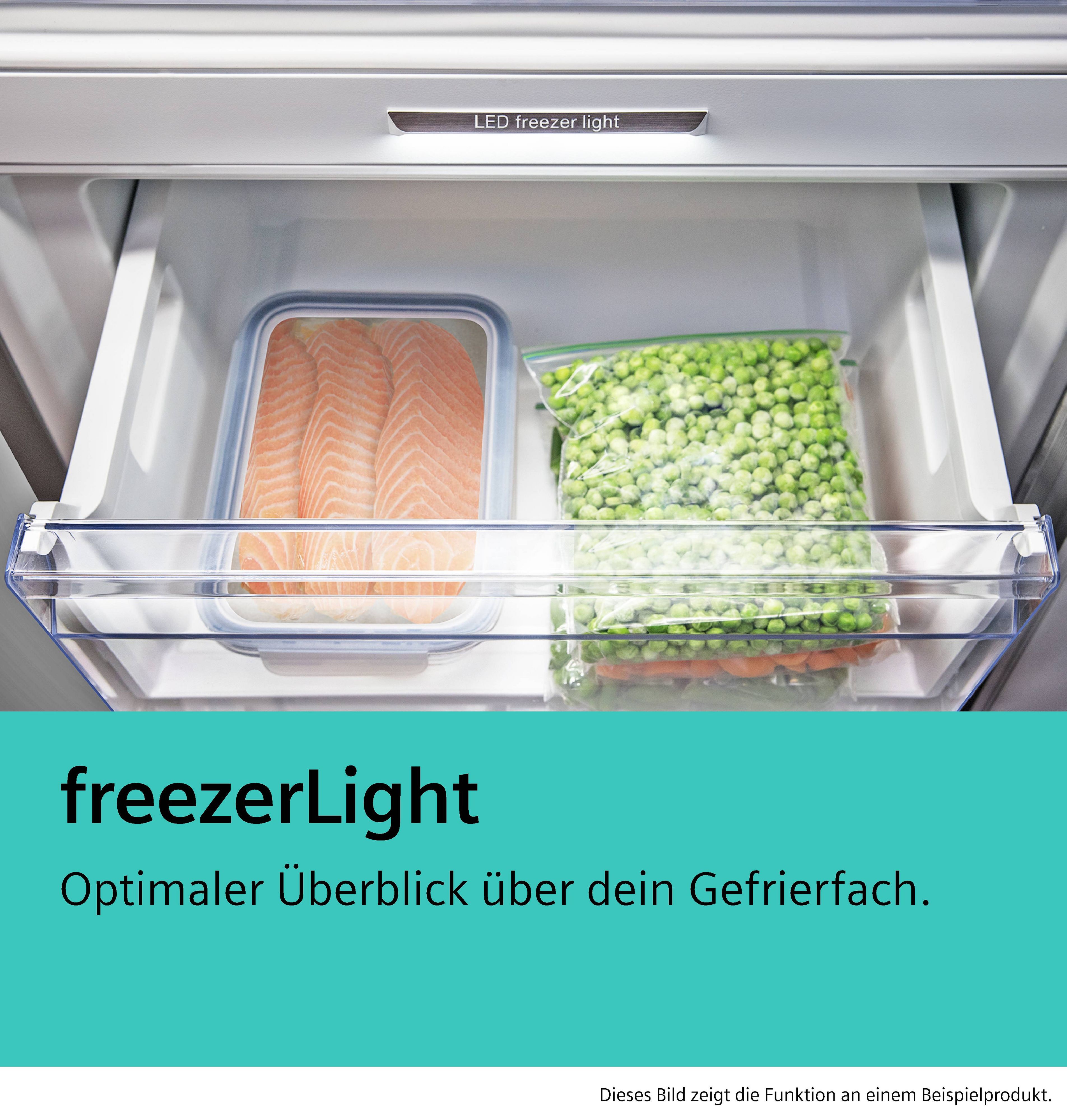 Siemens KG39NSBBF Kühl-Gefrier-Kombination, 203 x 60 cm, 260 L Kühlen und 103 L Gefrieren Siemens KG39NSBBF Kühl-Gefrier-Kombination, 203 x 60 cm, 260 L Kühlen und 103 L Gefrieren