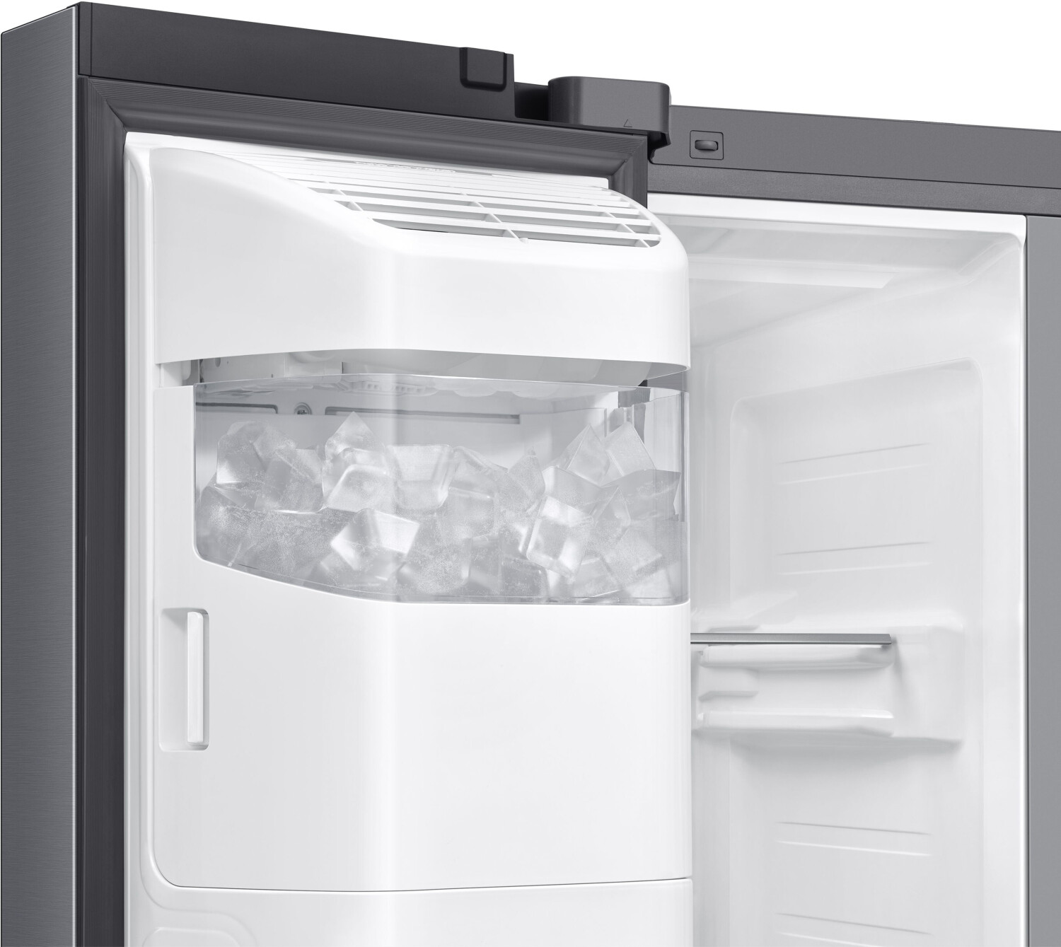 Samsung RS90F67BETEF Side-by-Side Kühl-Gefrierkombination, AI Kühlschrank mit Gefrierfach