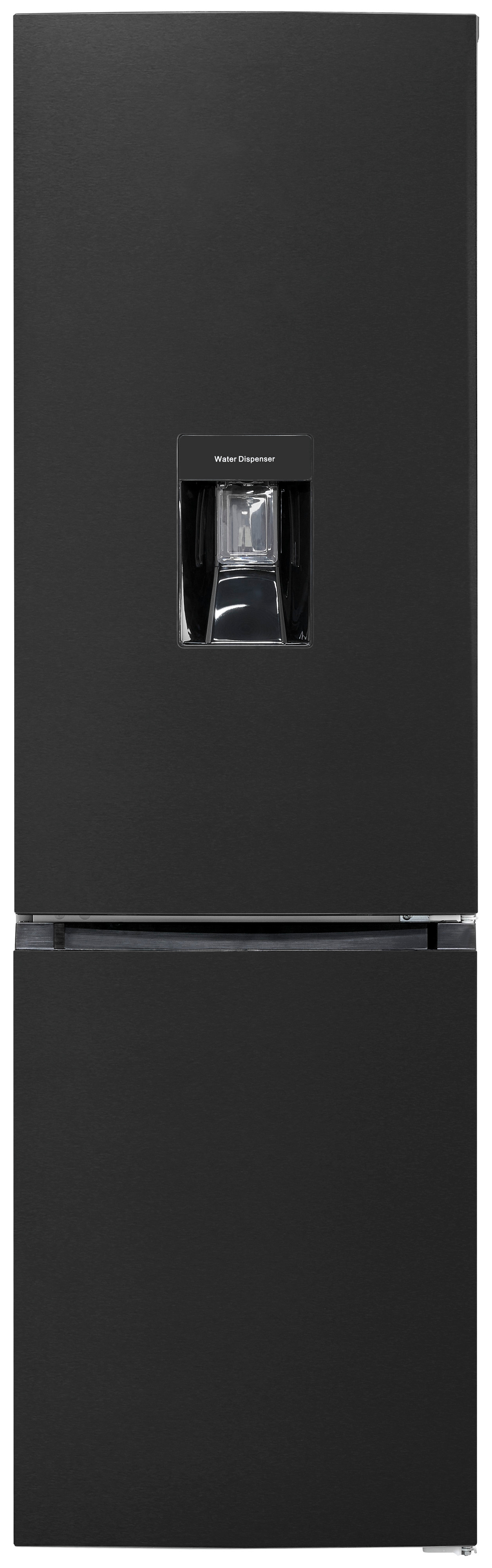 Exquisit KGC265-70-NF-WS-040C – Kühl-Gefrierkombination mit Wasserspender, inoxlook-az, 251 Liter, No-Frost