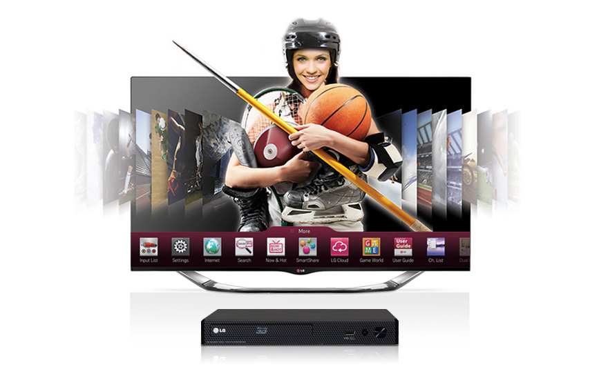 LG Ausstellungsstück BP450 Smarter 3D-Blu-ray-Player mit integriertem DLNA und Smart TV